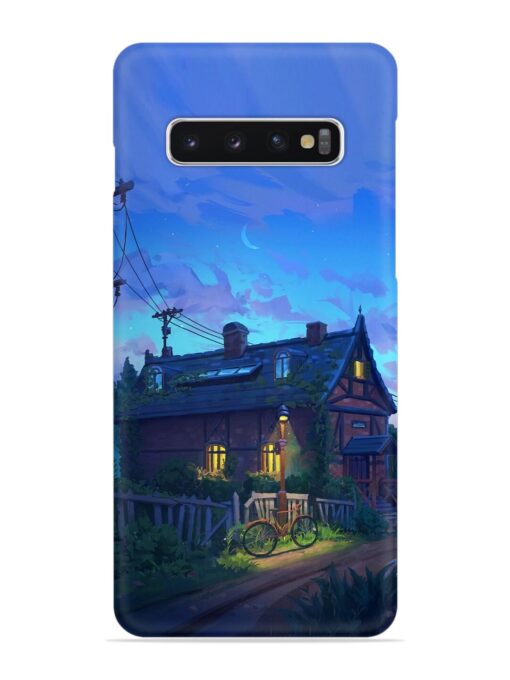 Beautiful Village House Snap Case for Samsung Galaxy S10