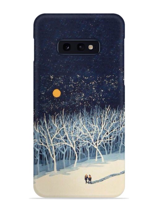 Full Moon Snowshoe Tour Snap Case for Samsung Galaxy S10E Zapvi