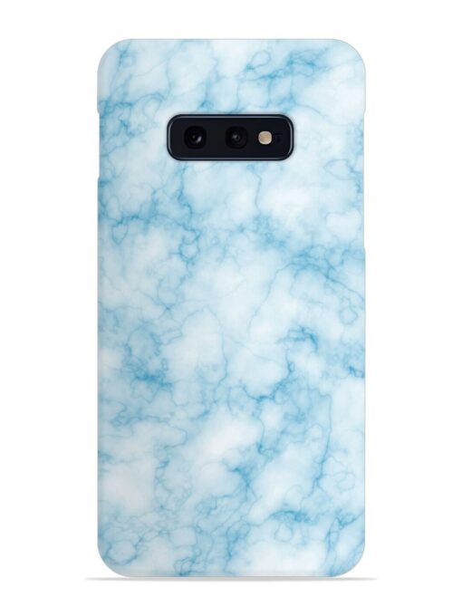 Blue White Natural Marble Snap Case for Samsung Galaxy S10E Zapvi