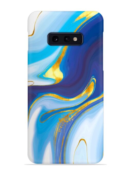 Watercolor Background With Golden Foil Snap Case for Samsung Galaxy S10E Zapvi