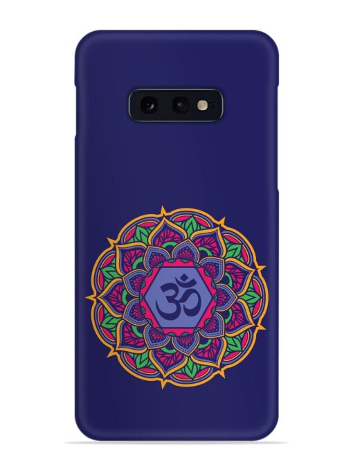 Om Mandala Art Blue Snap Case for Samsung Galaxy S10E Zapvi