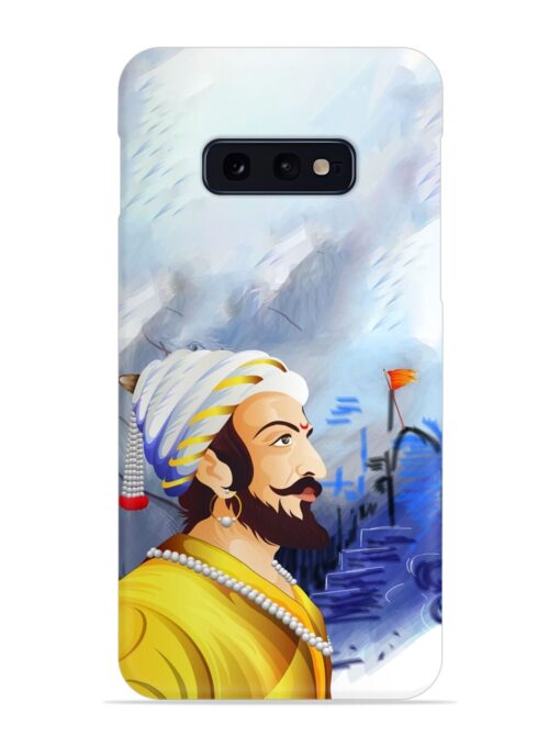 Shivaji Maharaj Color Paint Art Snap Case for Samsung Galaxy S10E