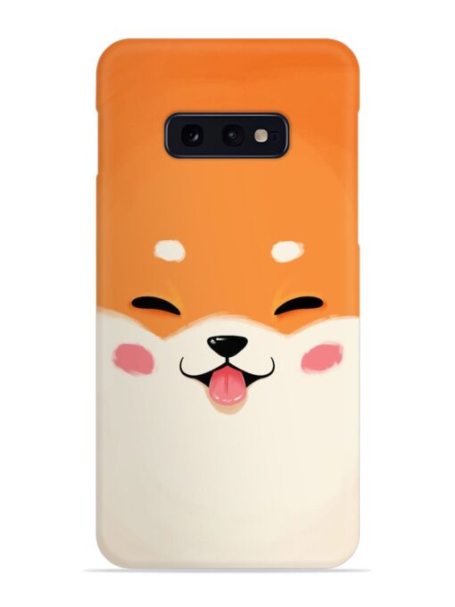 Cute Dog Face Vector Snap Case for Samsung Galaxy S10E