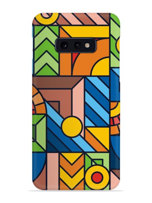 Colorful Geometric Snap Case for Samsung Galaxy S10E Zapvi