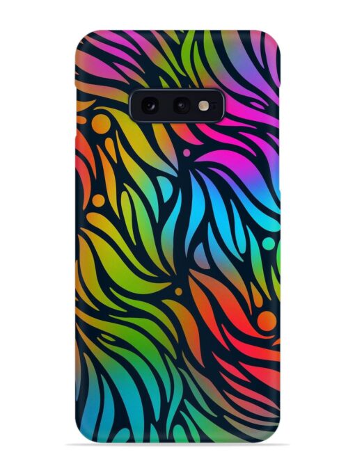 Abstract Leaf Design Snap Case for Samsung Galaxy S10E Zapvi