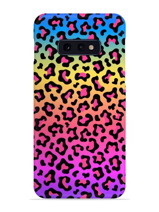 Neon Rainbow Colored Snap Case for Samsung Galaxy S10E