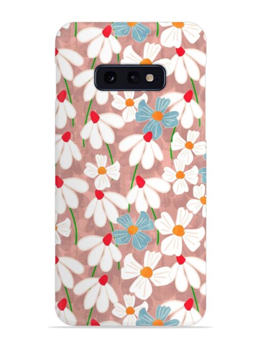 Abstract Petal Flowers Snap Case for Samsung Galaxy S10E Zapvi