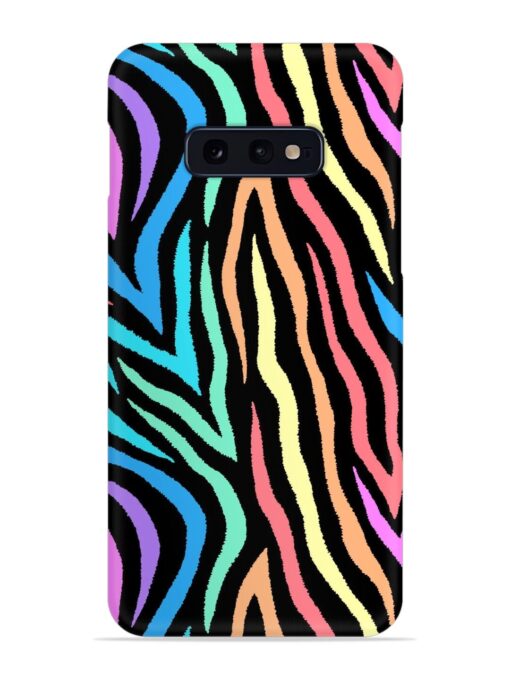 Colorful Abstract Zebra Snap Case for Samsung Galaxy S10E Zapvi