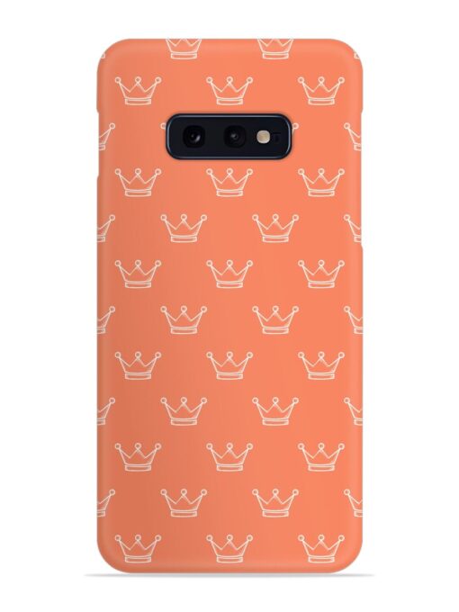 Hand Drawn Crown Snap Case for Samsung Galaxy S10E