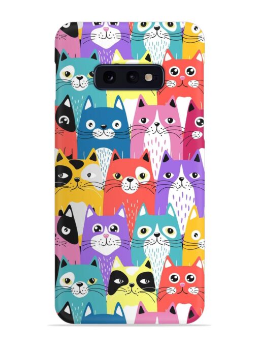 Funny Cartoon Cats Snap Case for Samsung Galaxy S10E Zapvi