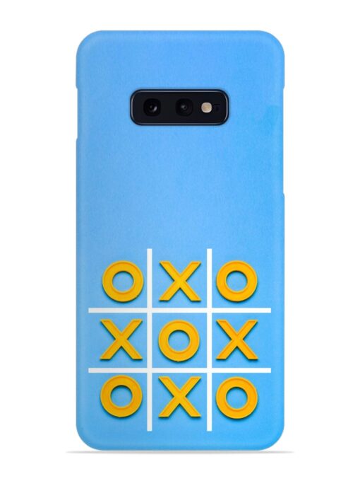 Yellow Plastic Crosses Snap Case for Samsung Galaxy S10E Zapvi