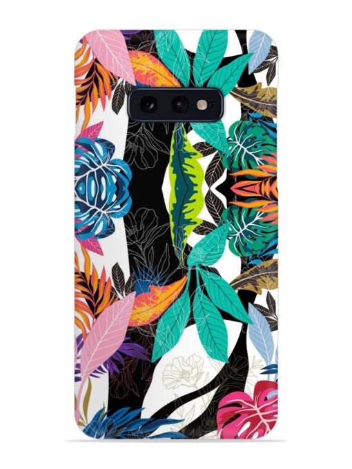 Floral Pattern Bright Snap Case for Samsung Galaxy S10E