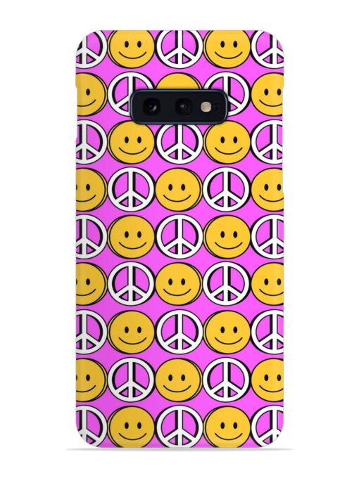 Smiley Face Peace Snap Case for Samsung Galaxy S10E Zapvi