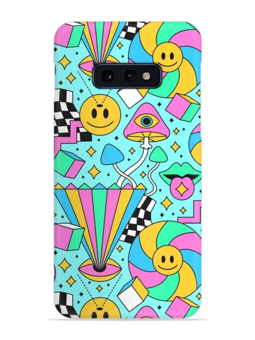 Trippy Rainbow 60S Snap Case for Samsung Galaxy S10E Zapvi