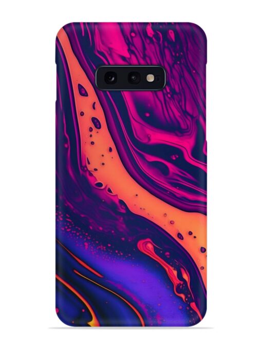 Fluid Blue Pink Art Snap Case for Samsung Galaxy S10E