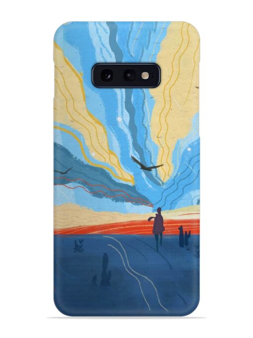 Minimal Abstract Landscape Snap Case for Samsung Galaxy S10E Zapvi