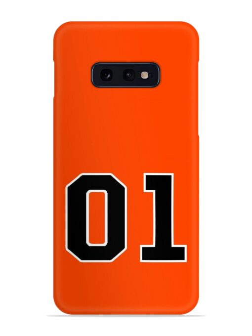 01 Number Snap Case for Samsung Galaxy S10E Zapvi