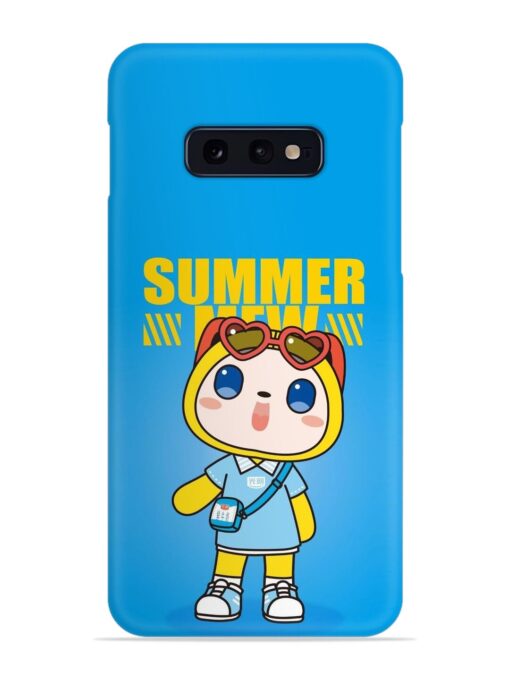 Summer Mew Cartoon Snap Case for Samsung Galaxy S10E Zapvi