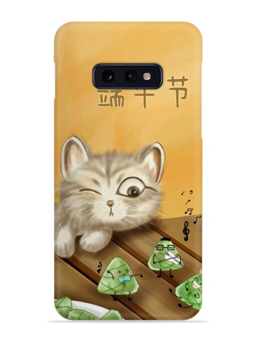 Cat Scorpion Dancing Snap Case for Samsung Galaxy S10E Zapvi