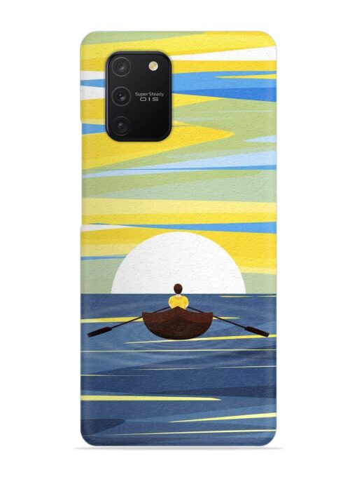 Rowing Person Ferry Paddle Snap Case for Samsung Galaxy S10 Lite