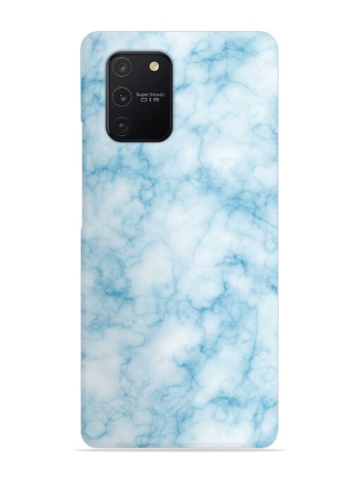 Blue White Natural Marble Snap Case for Samsung Galaxy S10 Lite