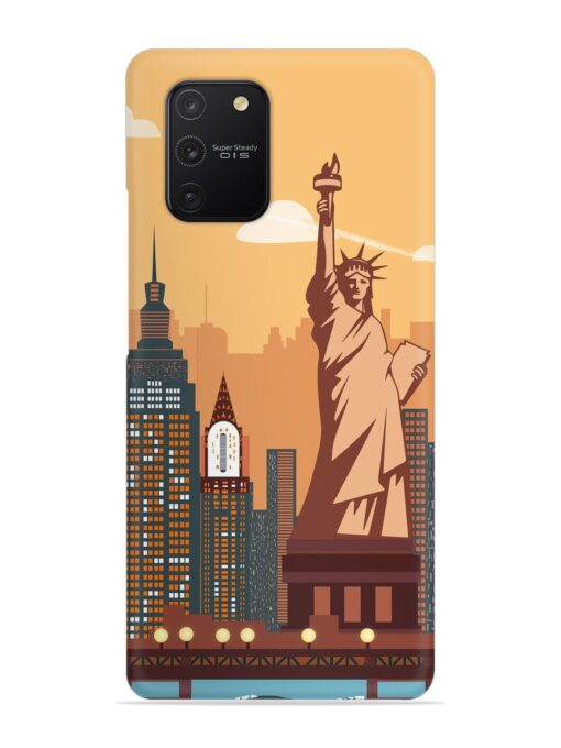 New York Statue Of Liberty Architectural Scenery Snap Case for Samsung Galaxy S10 Lite Zapvi