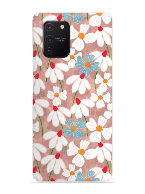 Abstract Petal Flowers Snap Case for Samsung Galaxy S10 Lite Zapvi