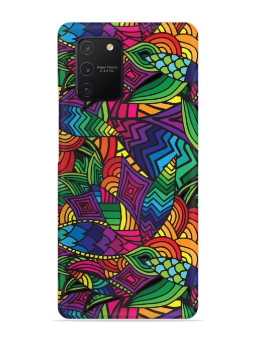 Abstract Multicolor Seamless Snap Case for Samsung Galaxy S10 Lite Zapvi