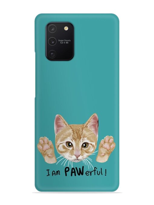 Typography Slogan Cat Snap Case for Samsung Galaxy S10 Lite