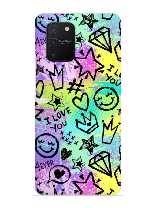 Bright Seamless Pattern Snap Case for Samsung Galaxy S10 Lite Zapvi