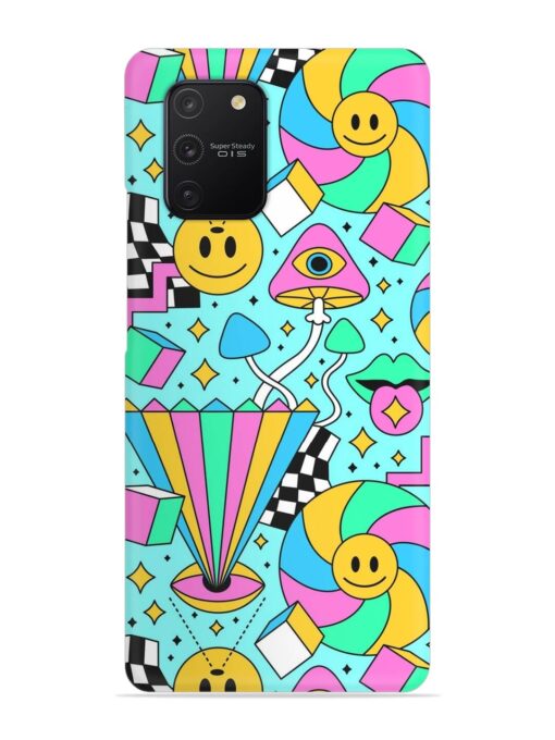 Trippy Rainbow 60S Snap Case for Samsung Galaxy S10 Lite