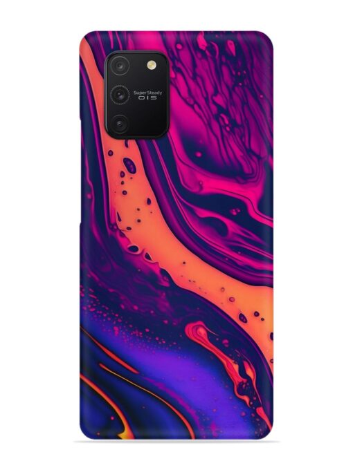 Fluid Blue Pink Art Snap Case for Samsung Galaxy S10 Lite