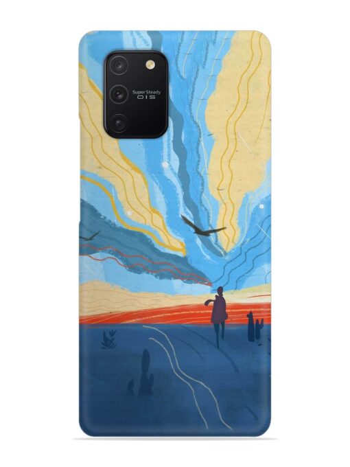 Minimal Abstract Landscape Snap Case for Samsung Galaxy S10 Lite Zapvi