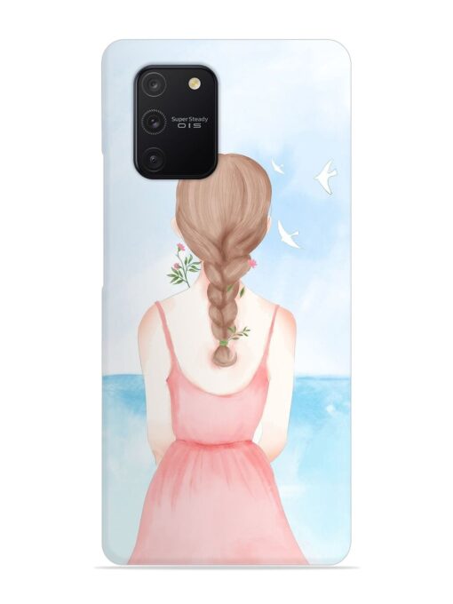 Watercolor Girl Vector Snap Case for Samsung Galaxy S10 Lite