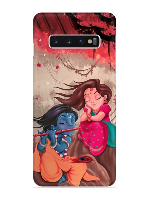 Radhe Krishna Water Art Snap Case for Samsung Galaxy S10 Plus Zapvi