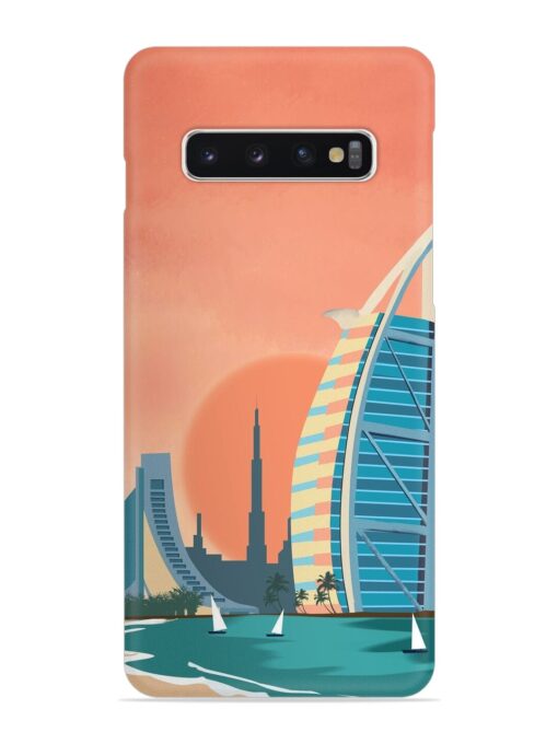 Dubai Architectural Scenery Snap Case for Samsung Galaxy S10 Plus Zapvi