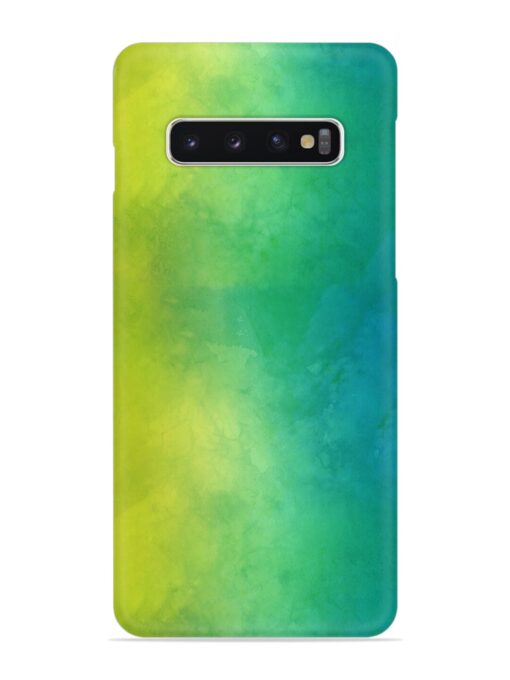 Yellow Green Gradient Snap Case for Samsung Galaxy S10 Plus