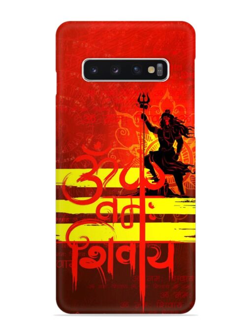 Illustration Lord Shiva Snap Case for Samsung Galaxy S10 Plus Zapvi