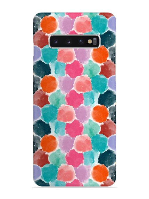 Colorful Seamless Pattern Snap Case for Samsung Galaxy S10 Plus