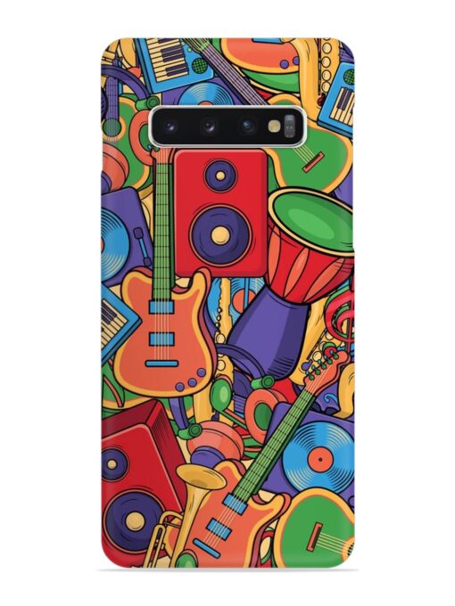 Colorful Music Art Snap Case for Samsung Galaxy S10 Plus