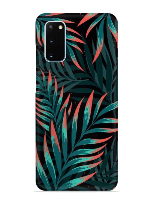 Green Leaf Art Snap Case for Samsung Galaxy S20 Zapvi