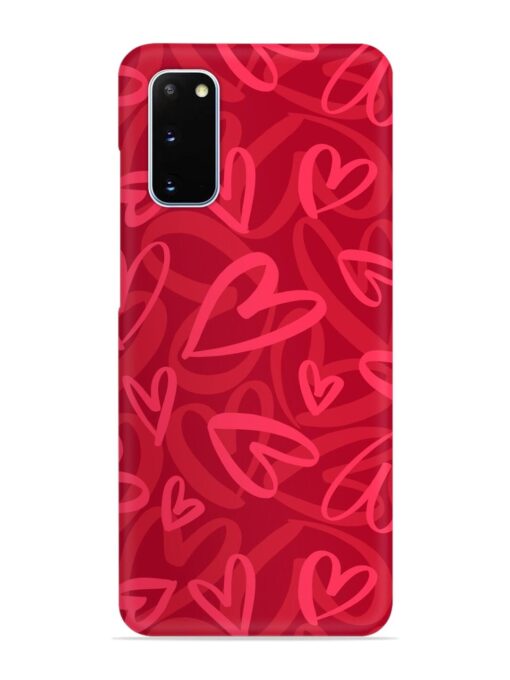 Seamless Romantic Pattern Snap Case for Samsung Galaxy S20 Zapvi