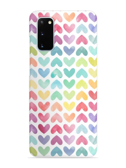 Seamless Colorful Watercolor Snap Case for Samsung Galaxy S20 Zapvi