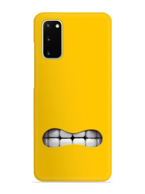 Mouth Character On Snap Case for Samsung Galaxy S20 Zapvi