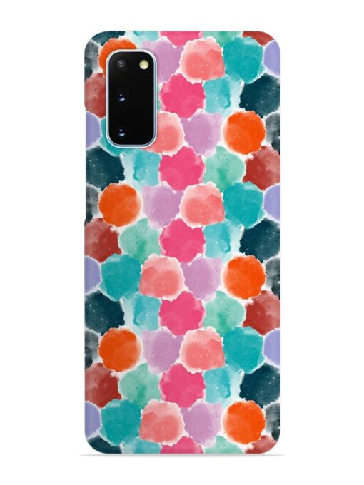 Colorful Seamless Pattern Snap Case for Samsung Galaxy S20 Zapvi