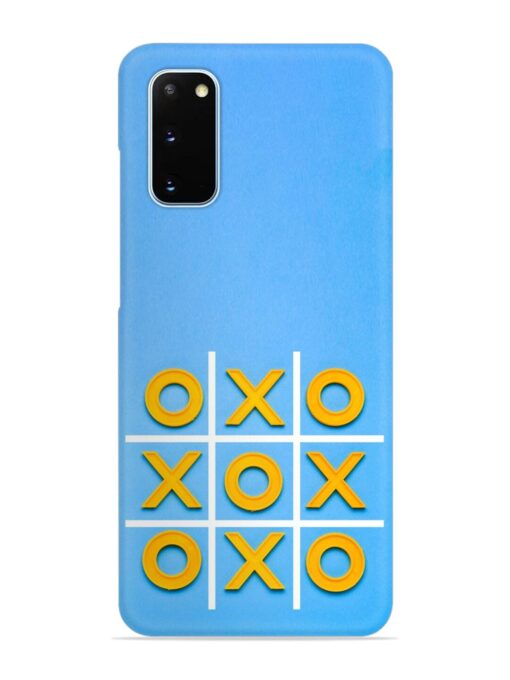 Yellow Plastic Crosses Snap Case for Samsung Galaxy S20 Zapvi