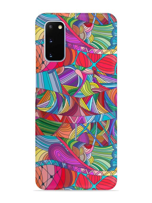 Seamless Patterns Hand Drawn Snap Case for Samsung Galaxy S20 Zapvi