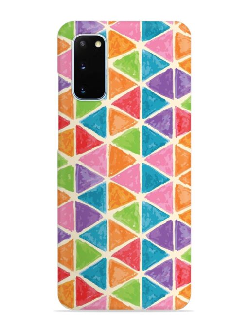 Seamless Colorful Isometric Snap Case for Samsung Galaxy S20 Zapvi