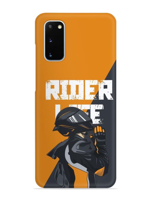 Rider Life Snap Case for Samsung Galaxy S20 Zapvi