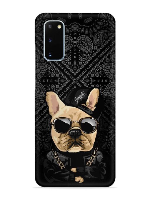 Gangsta Cool Sunglasses Dog Snap Case for Samsung Galaxy S20 Zapvi